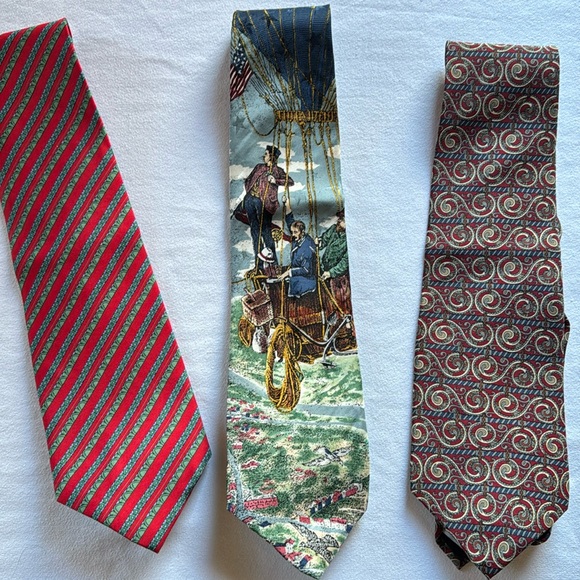 Lot of 3 100% Silk men’s ties - Picture 1 of 7
